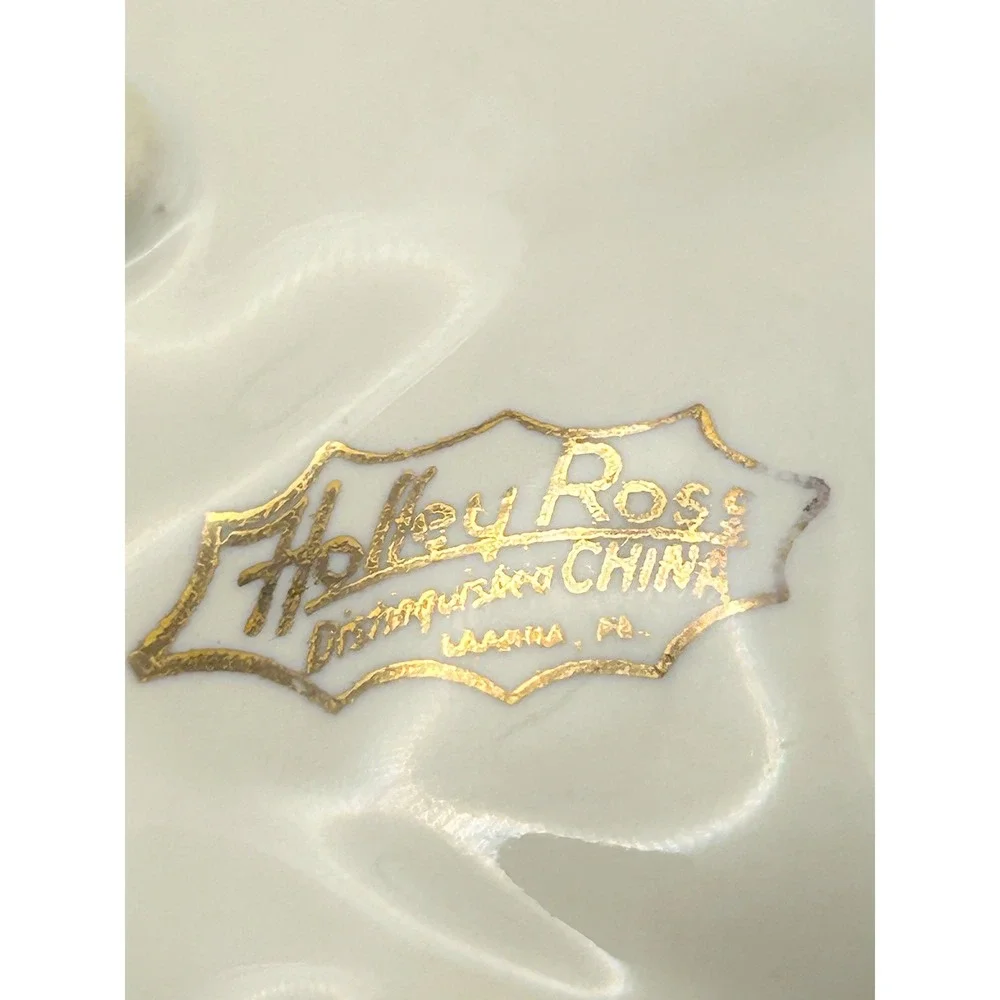 Vintage Holley Ross Distinguished 22K Gold China Trinket Dish 